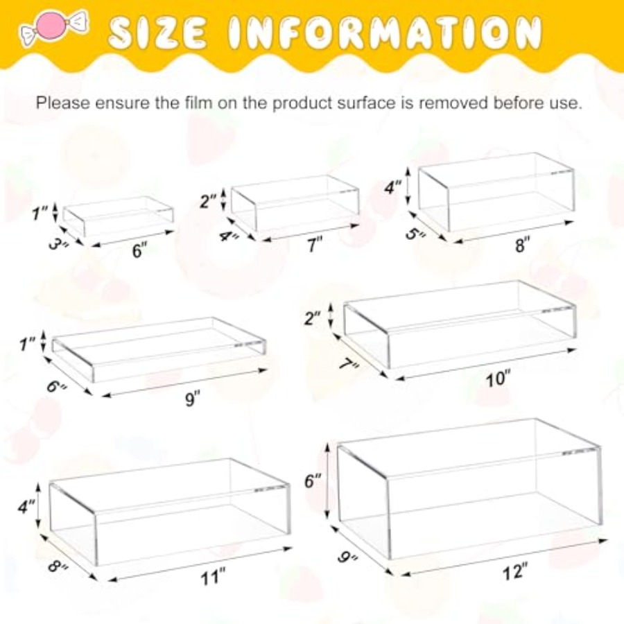 Catering dessert table risers  - đánh giá và giá Display Risers Set