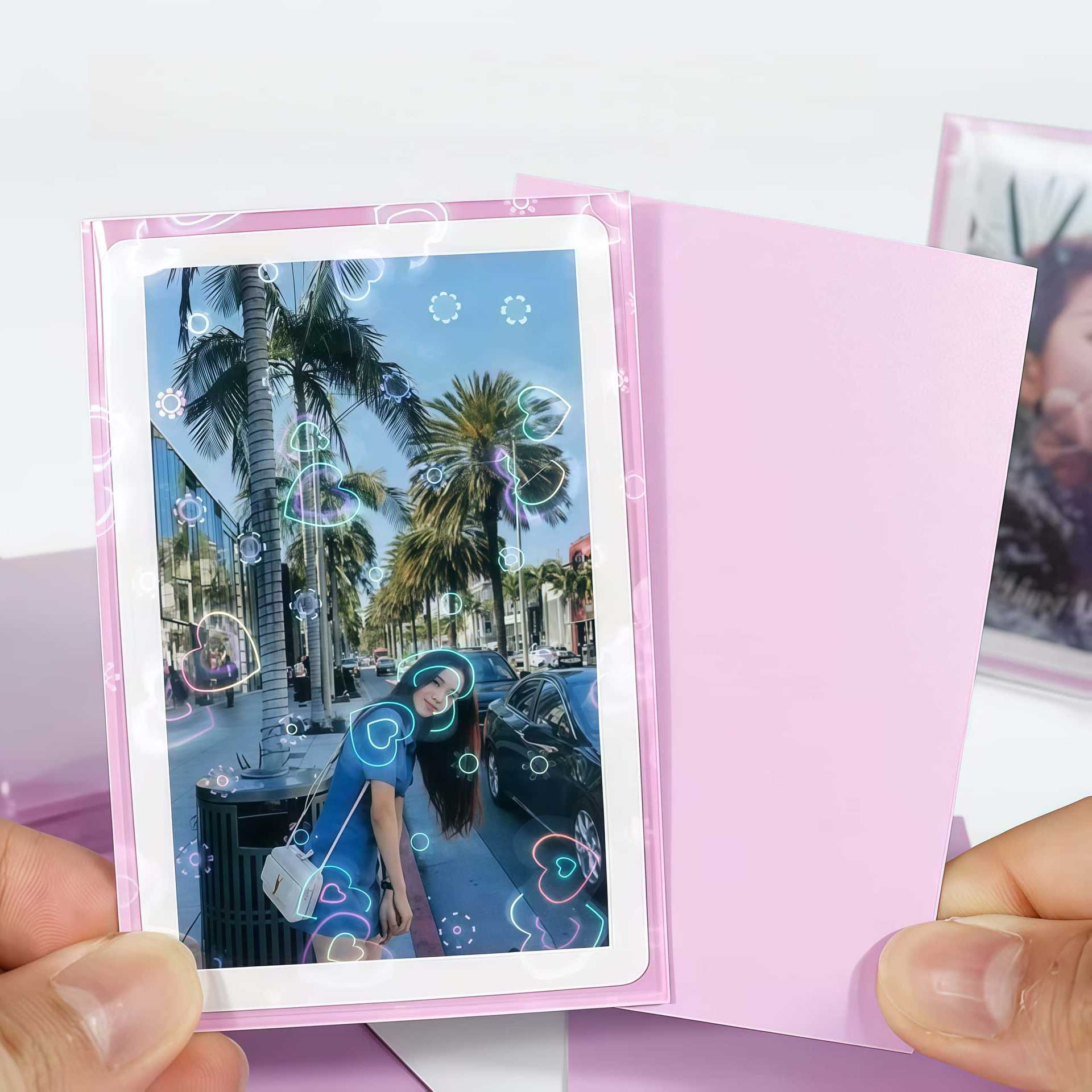 50pcs Laser Heart Card 61x91mm - đánh giá và giá Card Penny Sleeve