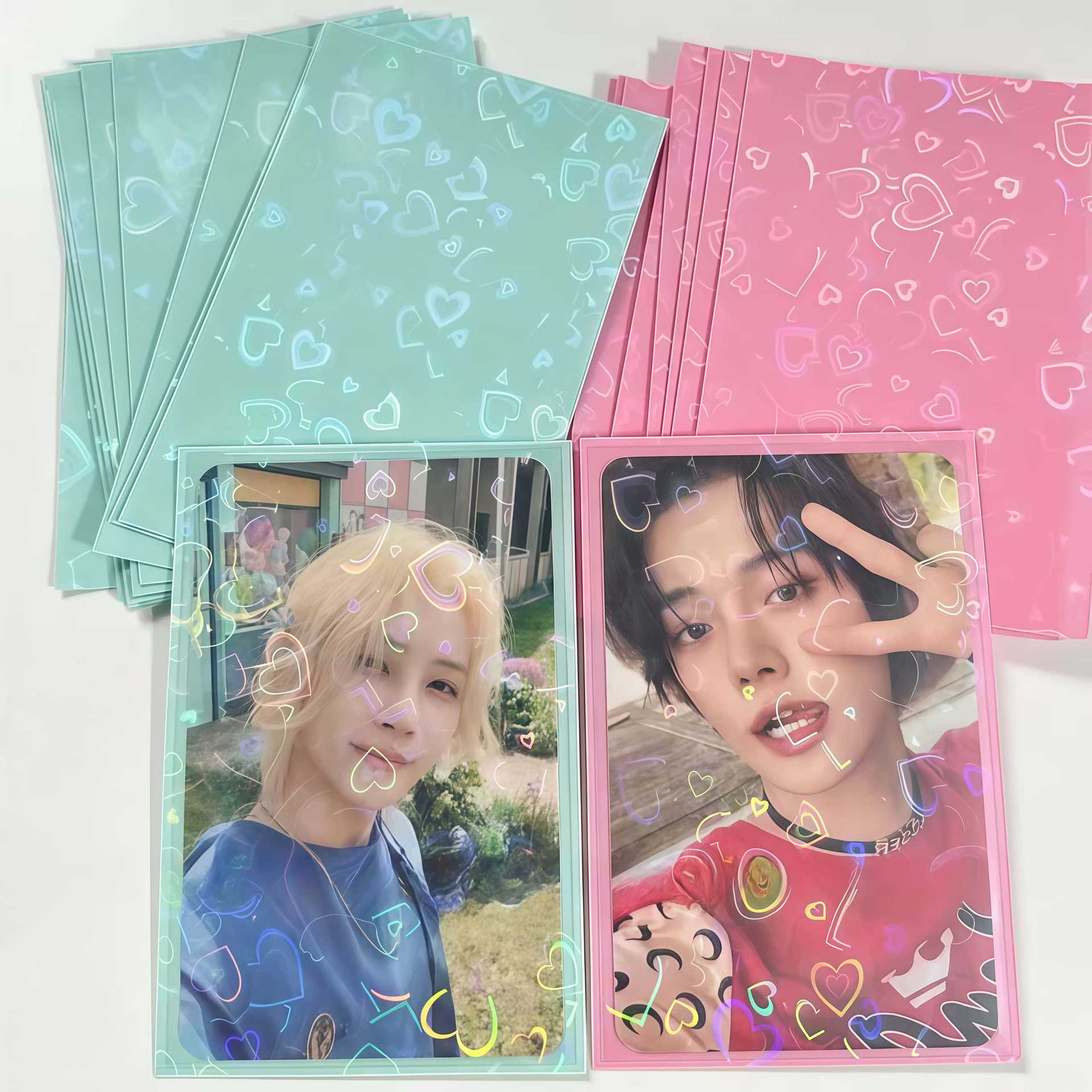50pcs Laser Heart Card 61x91mm - đánh giá và giá Card Penny Sleeve
